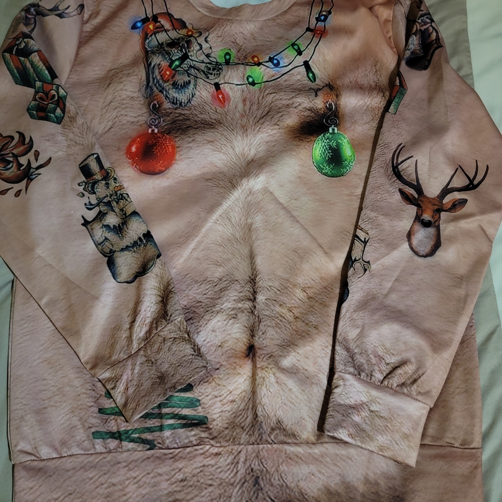 Festive Reindeer Print Sweatshirt